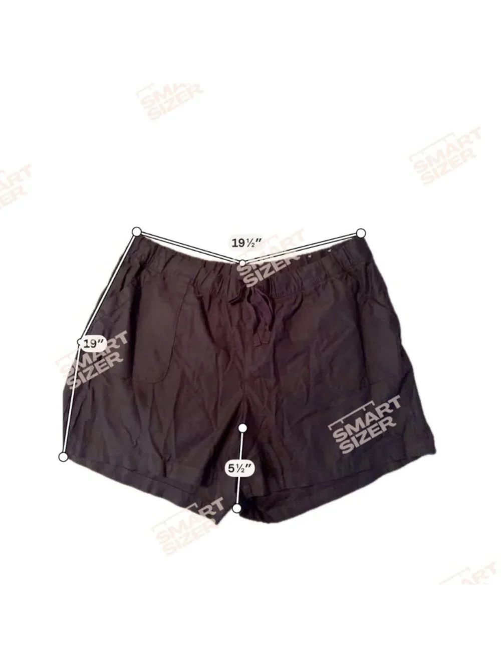 NWT Lane Bryant Size 20 Black Pull On Shorts with Drawstring Waist